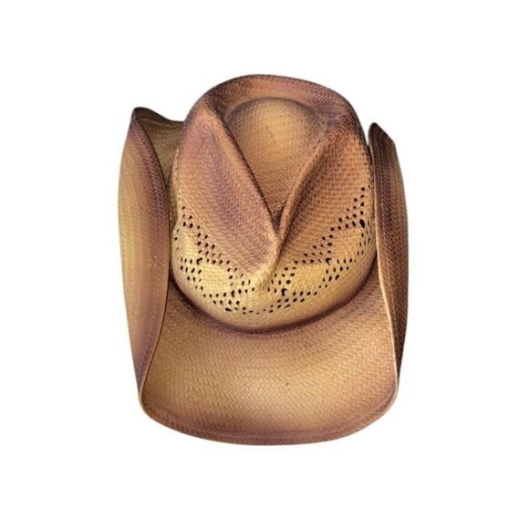 Peter Grimm Raffia Straw Cowboy Hat - Picture 1 of 11
